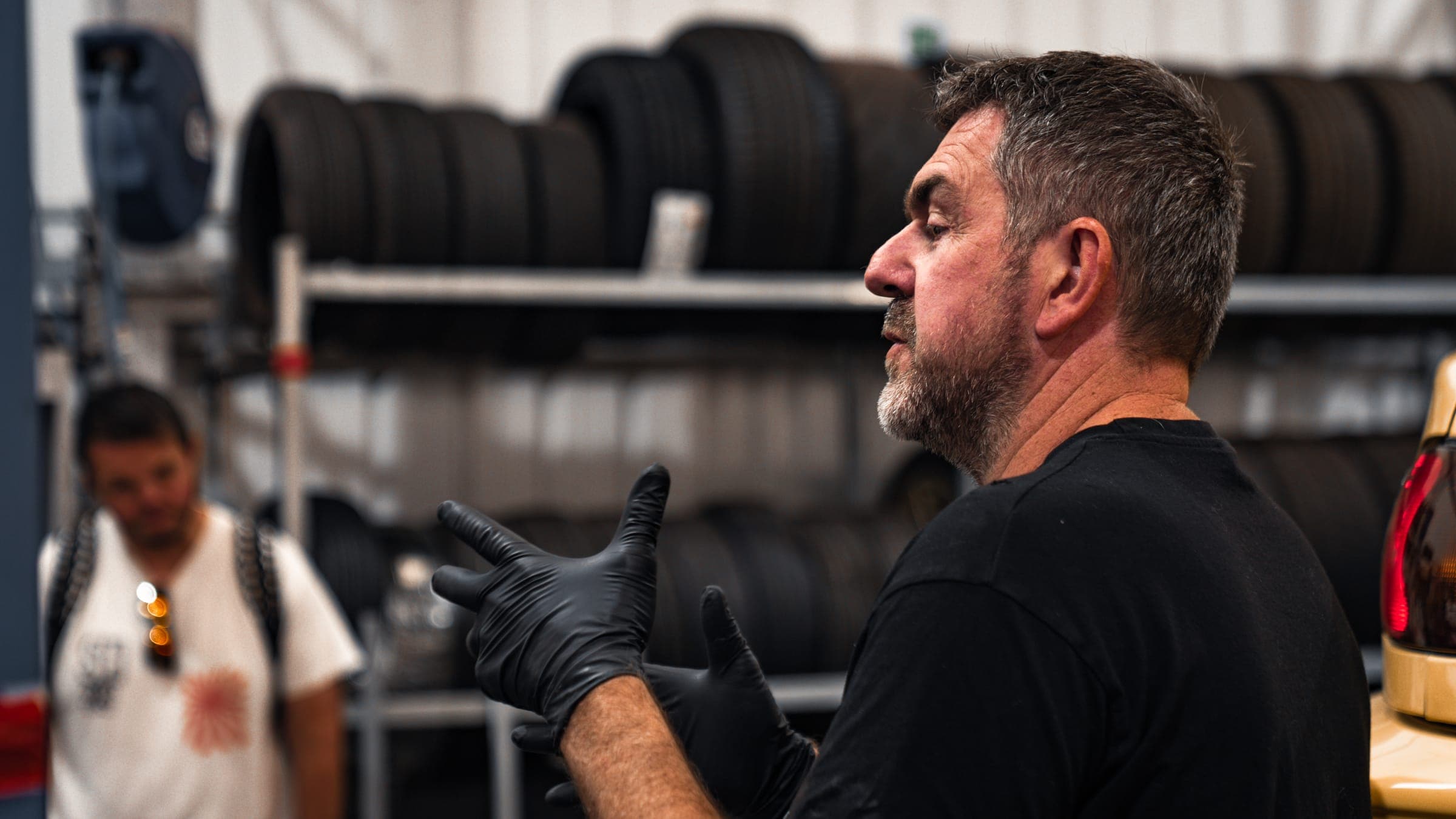 Talking tyres in the TTR Motorsport workshop